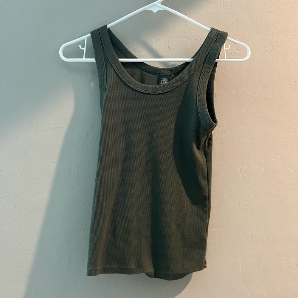 Green tank top